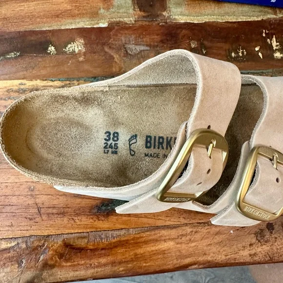 ☀️ BIRKENSTOCK Arizona Big Buckle in Sandcastle EU 38 - Picture 7 of 13